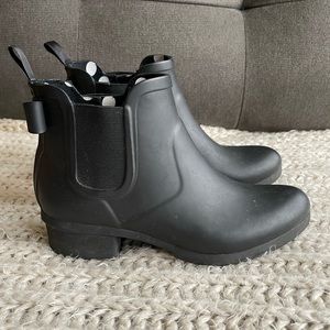 Kate Spade Black Rainboots